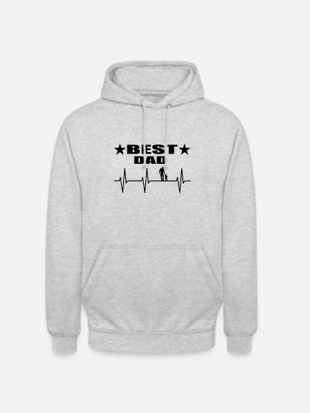 Papa - Unisex Hoodie - Hellgrau meliert