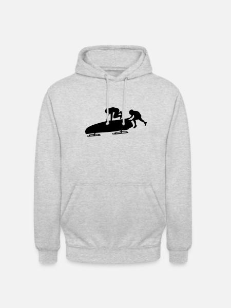 BOB - Unisex Hoodie - Hellgrau meliert