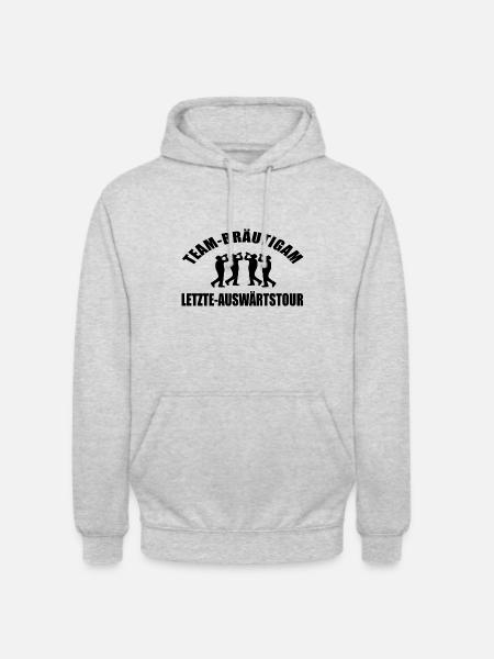JGA - Unisex Hoodie - Hellgrau meliert