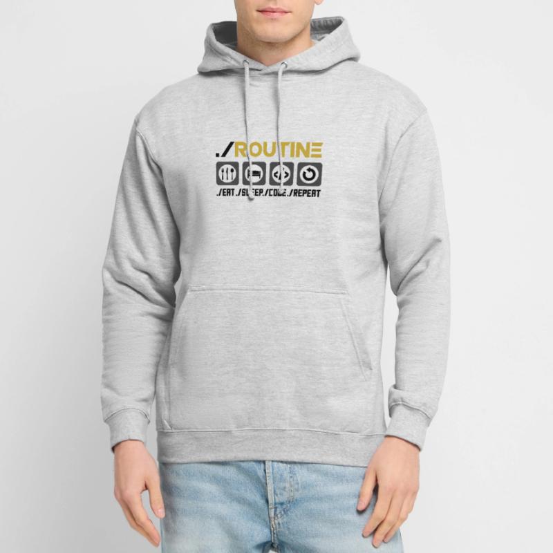 Routine Eat Sleep Code Repeat Software Developer C Unisex Hoodie