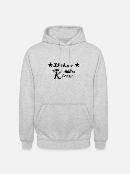 Motorrad - Unisex Hoodie - Hellgrau meliert