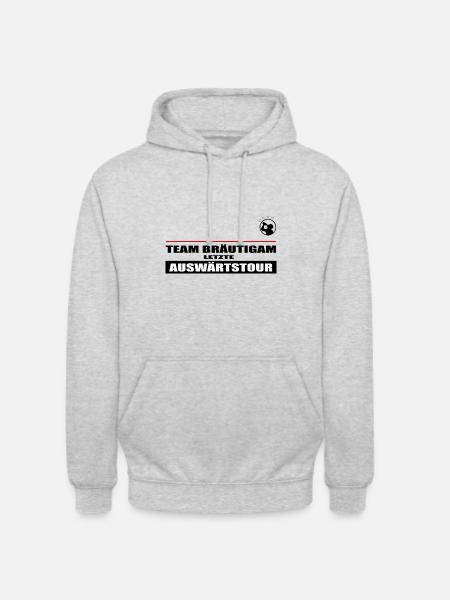 JGA - Unisex Hoodie - Hellgrau meliert