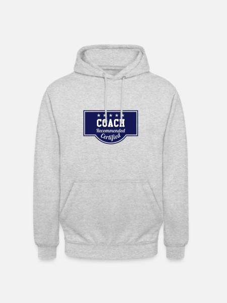 Recommended and certified coach - Unisex Hoodie - light heather grey