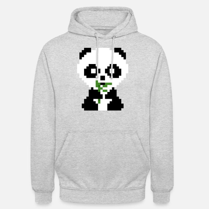 Pico Panda - Sweat-shirt à capuche unisexe - gris clair chiné