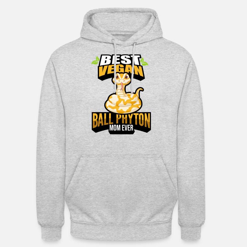 Königspython - Unisex Hoodie - Hellgrau meliert
