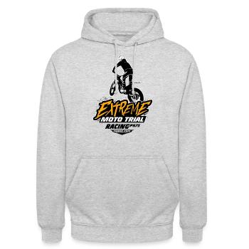 Trial - Trialsport - Moto Trial - Motorcycle Trial - Unisex Hoodie - light heather grey - Front - Alina (178cm) & Michal (187cm)