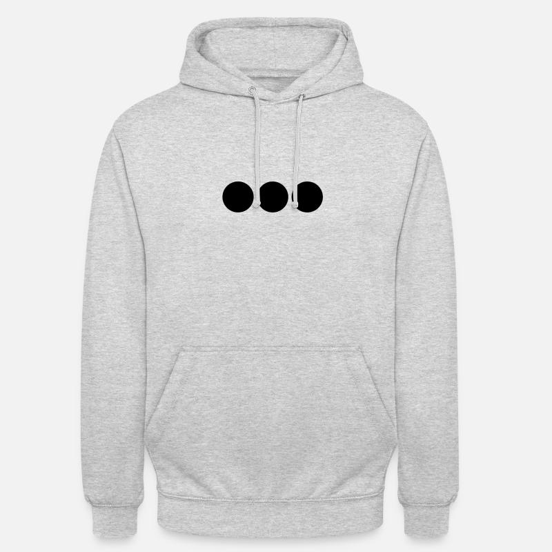 BLACK DOTS - Unisex Hoodie - light heather grey