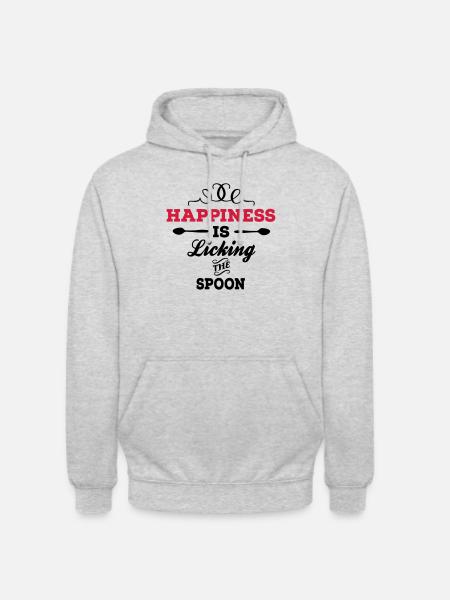 essen - Unisex Hoodie - Hellgrau meliert