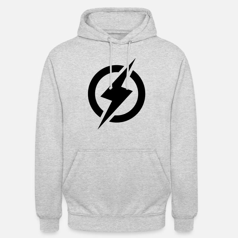 Blitz Symbol - Unisex Hoodie - Hellgrau meliert
