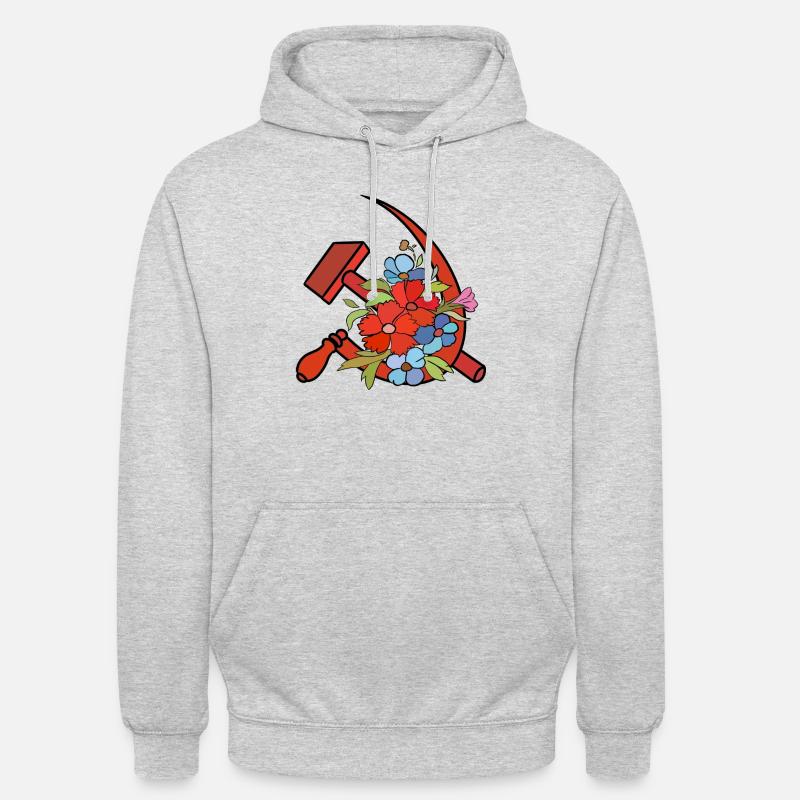 Marteau et cresson - Sweat-shirt à capuche unisexe - gris clair chiné