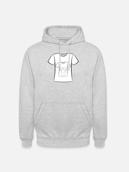 T-shirt - Unisex Hoodie - light heather grey