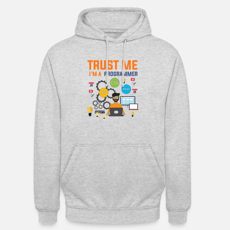 Programmer developer computer scientist gift - Unisex Hoodie - light heather grey