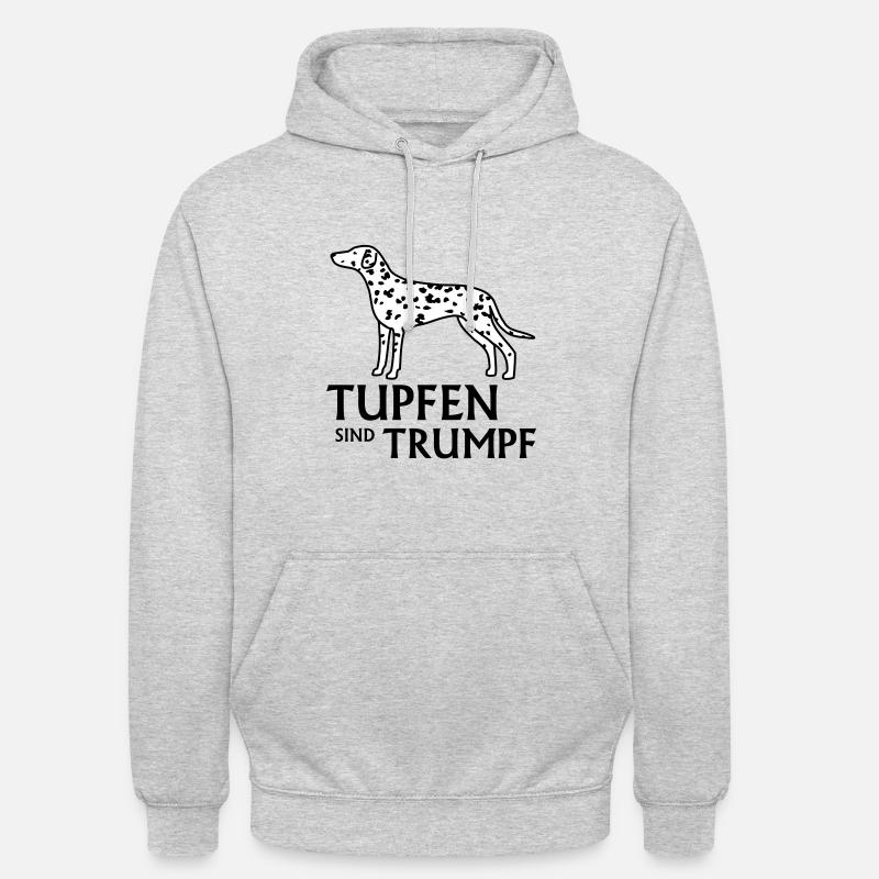 Dalmatien - Sweat-shirt à capuche unisexe - gris clair chiné