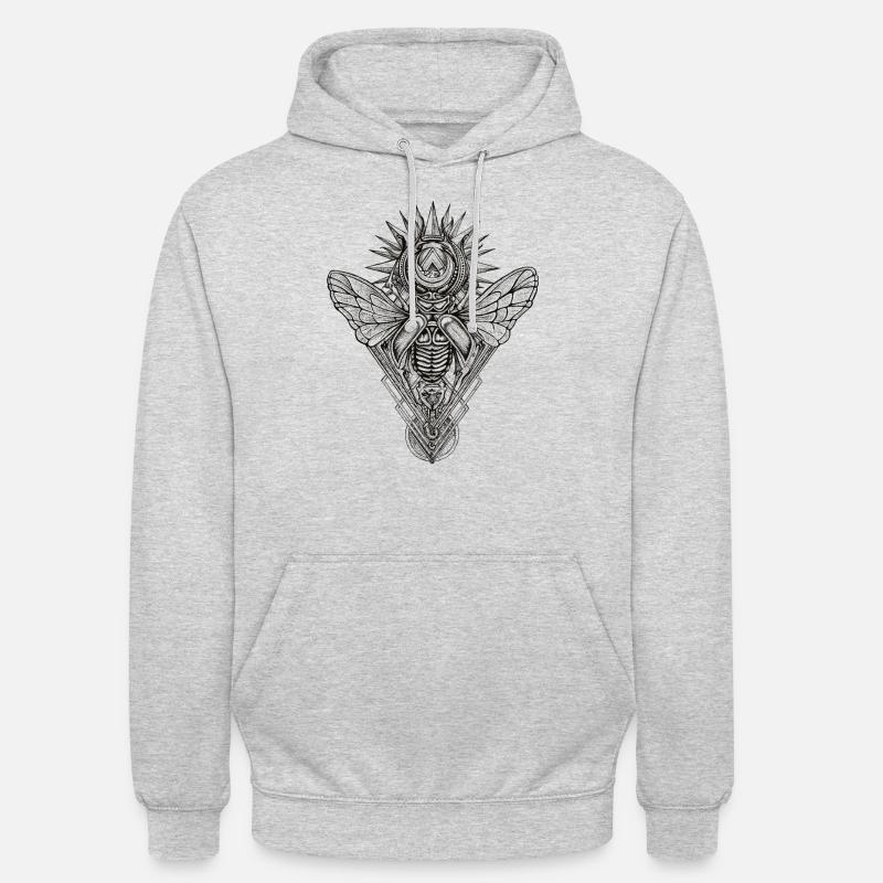 Stag Beetle - Sweat-shirt à capuche unisexe - gris clair chiné