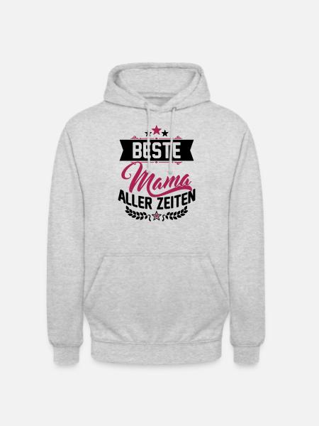 Beste Mama aller Zeiten - Unisex Hoodie - Hellgrau meliert