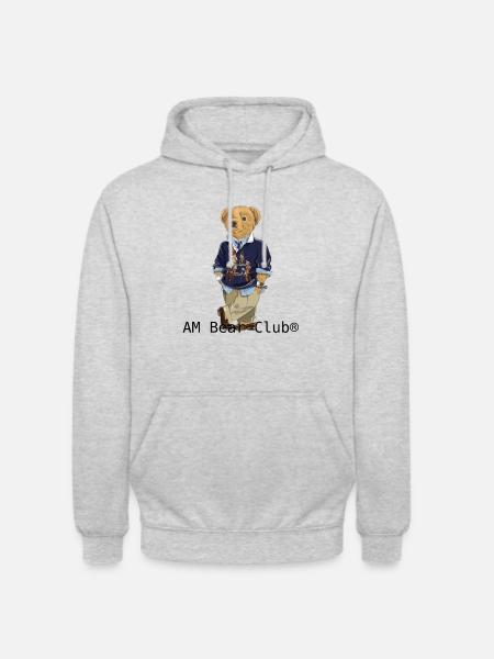 AM Bear Club - Unisex Hoodie - light heather grey