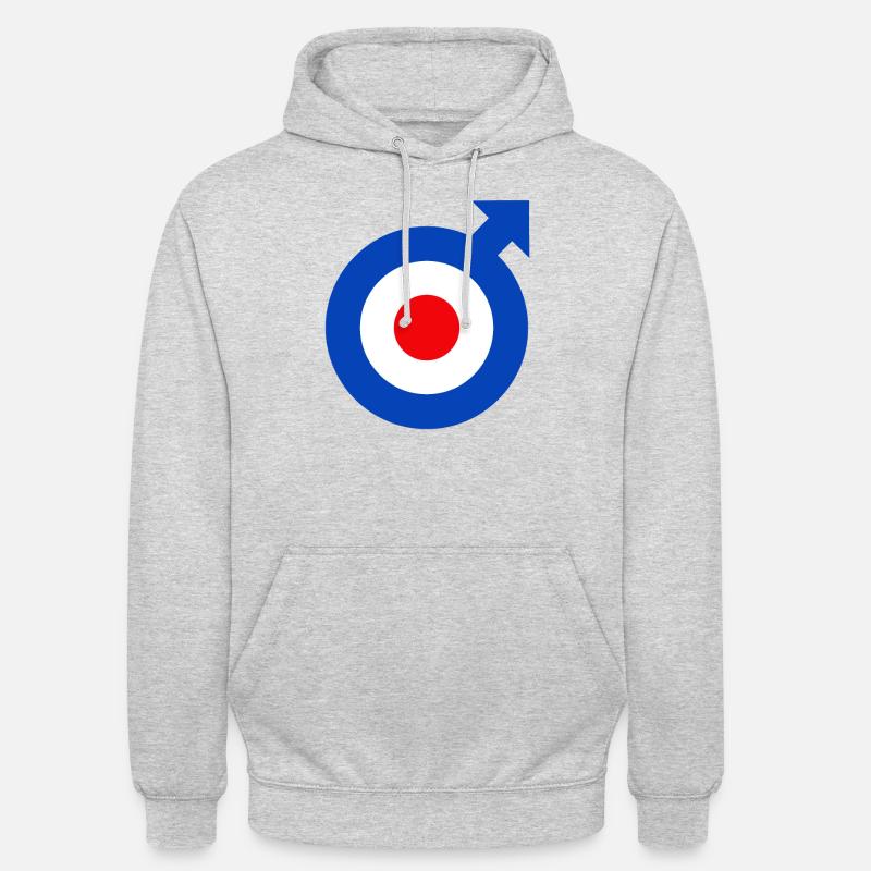Emblema Mod - Felpa con cappuccio unisex - grigio chiaro melange