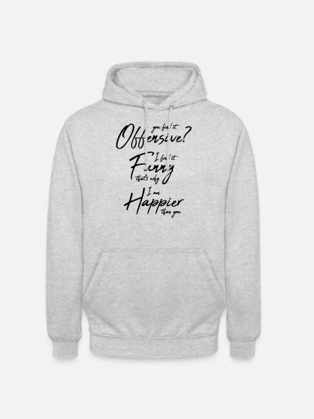 You find it offensive - Unisex Hoodie - light heather grey