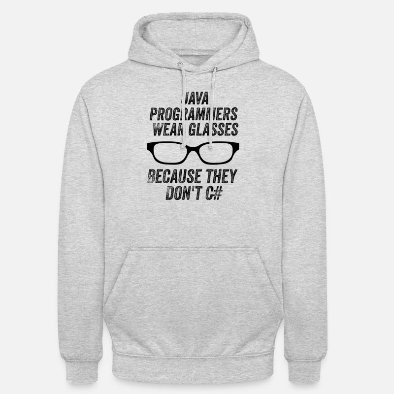Lustige Java-Programmierer Unisex Hoodie