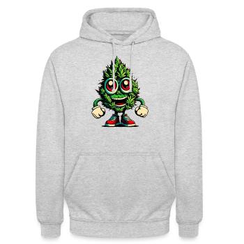 420 - Full Energy - Unisex Hoodie - light heather grey - Front - Alina (178cm) & Michal (187cm)
