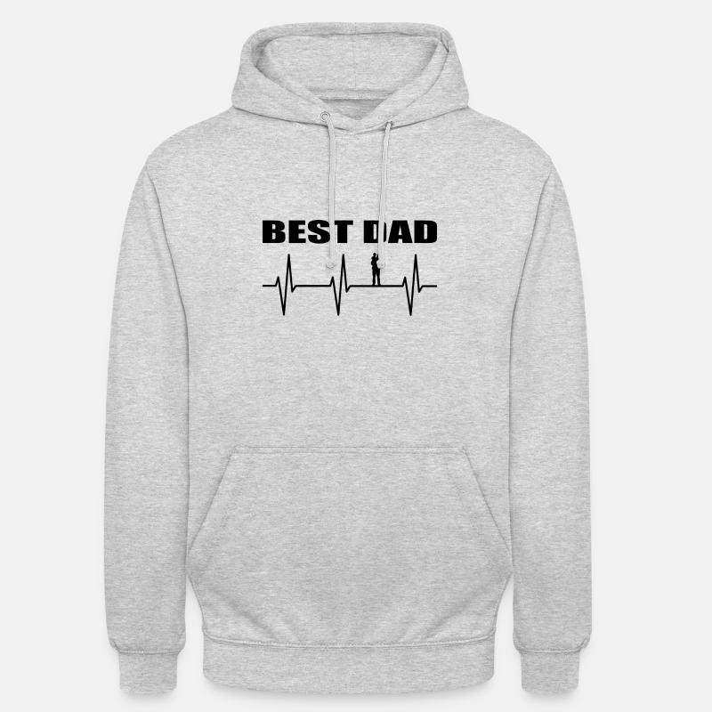 Papa - Unisex Hoodie - Hellgrau meliert