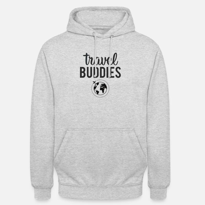 Compagnons de voyage - Sweat-shirt à capuche unisexe - gris clair chiné