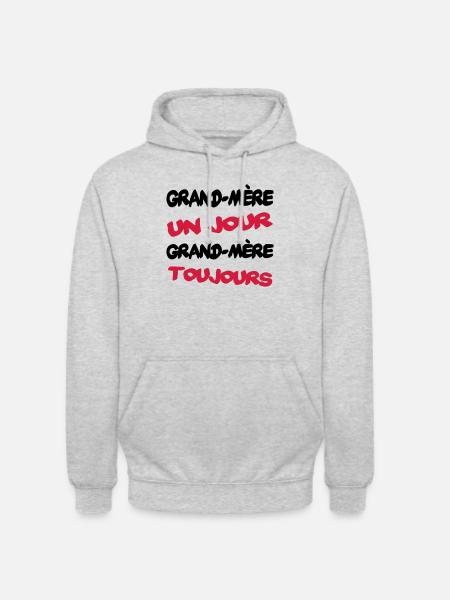 GRAND MERE un jour... - Unisex Hoodie - light heather grey