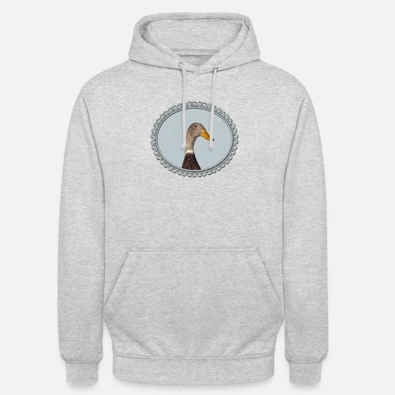 Cour dans le cadre - Sweat-shirt à capuche unisexe - gris clair chiné