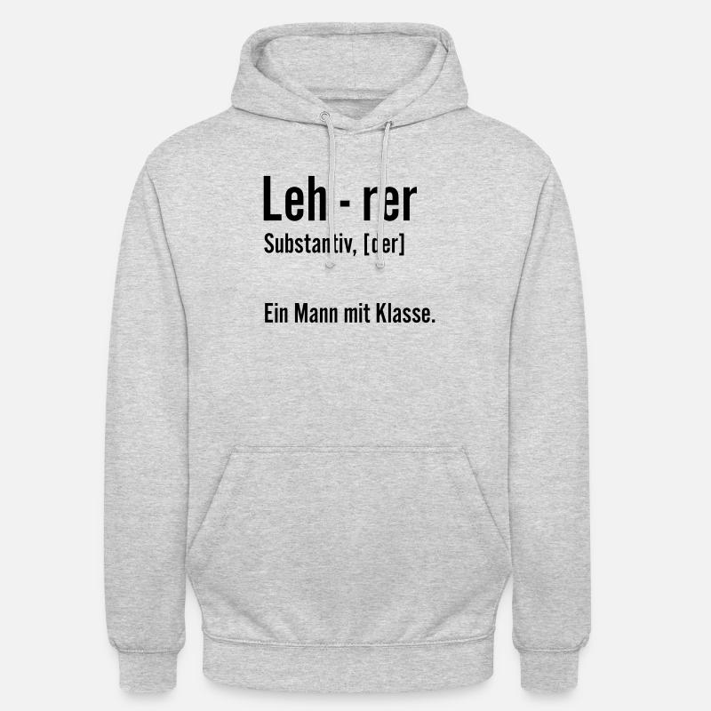 Lehrer - Unisex Hoodie - Hellgrau meliert