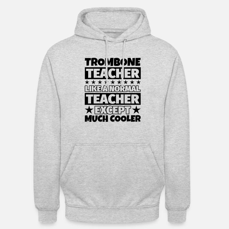 Posaune Lehrer Geschenk - Unisex Hoodie - Hellgrau meliert