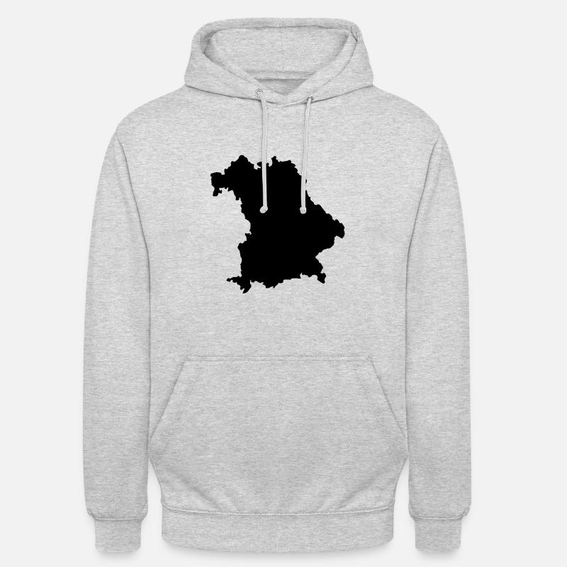 Bavière - Sweat-shirt à capuche unisexe - gris clair chiné