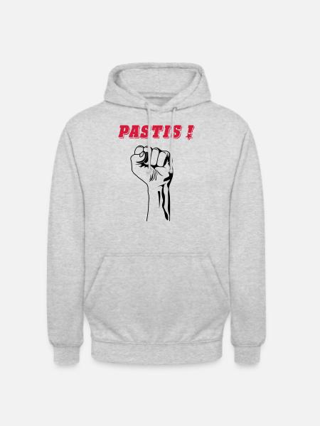 REVOLUTION PASTIS - Sweat-shirt à capuche unisexe - gris clair chiné
