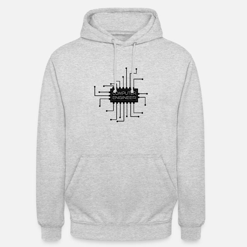 Computer engineer - Computer Ingenieur - Unisex Hoodie - Hellgrau meliert