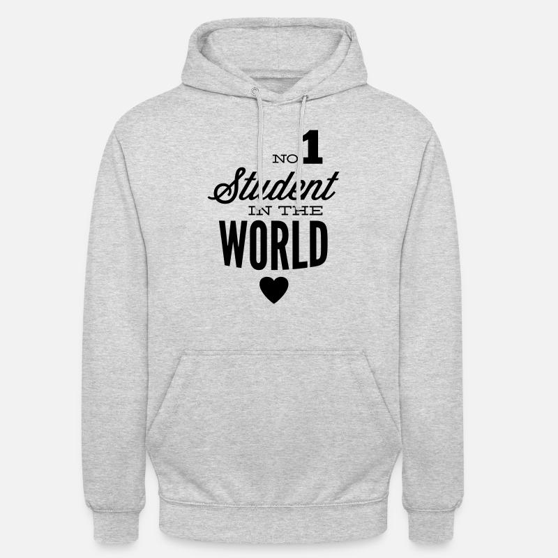 Bester Student der Welt - Unisex Hoodie - Hellgrau meliert