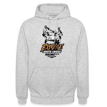 Sidecarcross - Sidecar Moto Cross - Unisex Hoodie - light heather grey - Front - Alina (178cm) & Michal (187cm)