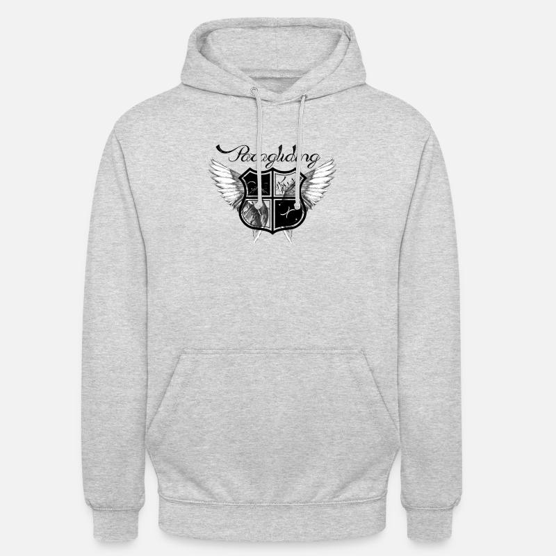 ecusson para - Sweat-shirt à capuche unisexe - gris clair chiné