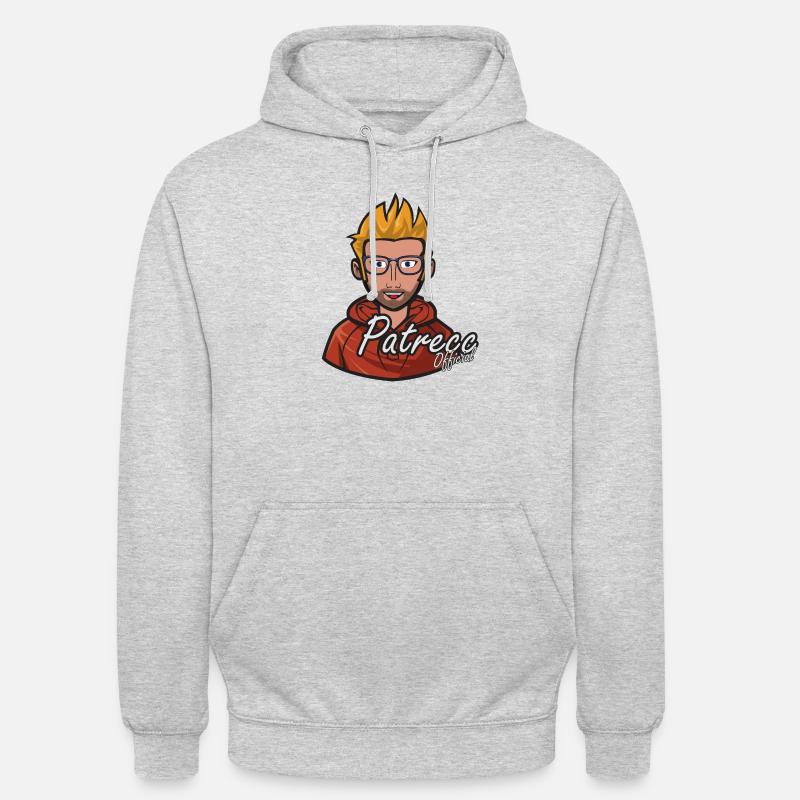 Unterzeichnen Sie mit Text - Unisex Hoodie - Hellgrau meliert