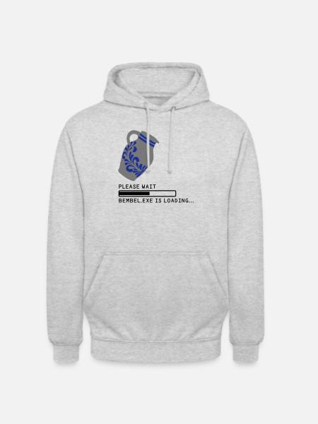 Bembel.EXE Loading... - Unisex Hoodie - Hellgrau meliert