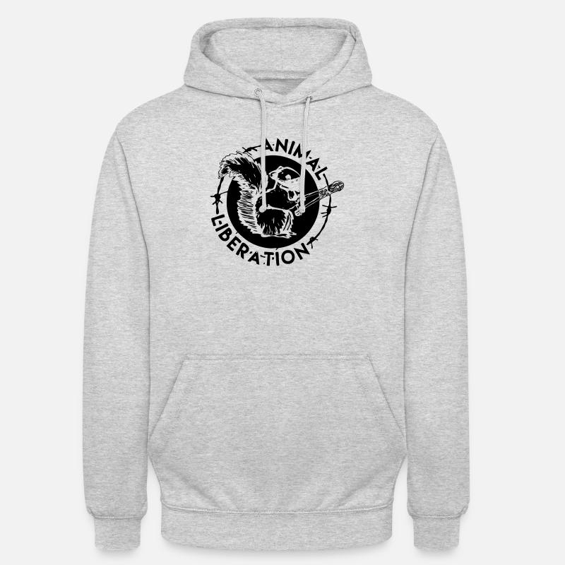 Animal Liberation Eichhörnchen - Unisex Hoodie - Hellgrau meliert