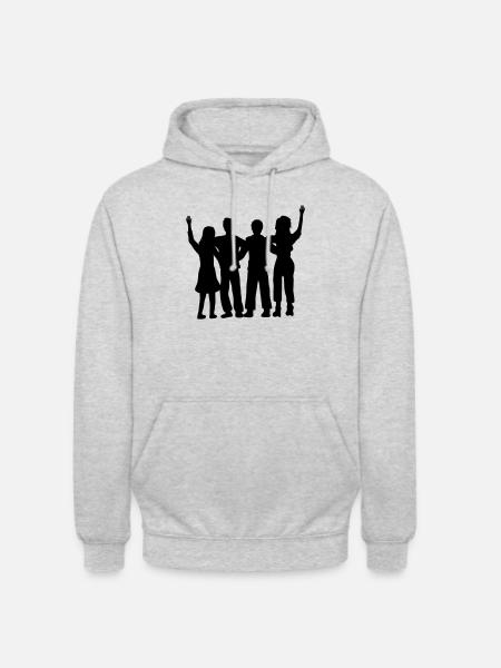 Silhouette Friends Team - Unisex Hoodie - light heather grey