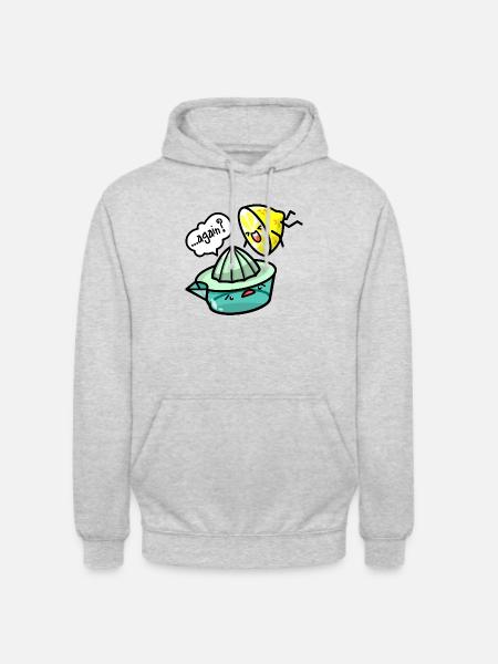 Kawaii Lemon and Lemon Squeezer - Unisex Hoodie - light heather grey