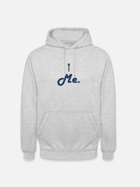 Me - Unisex Hoodie - Hellgrau meliert