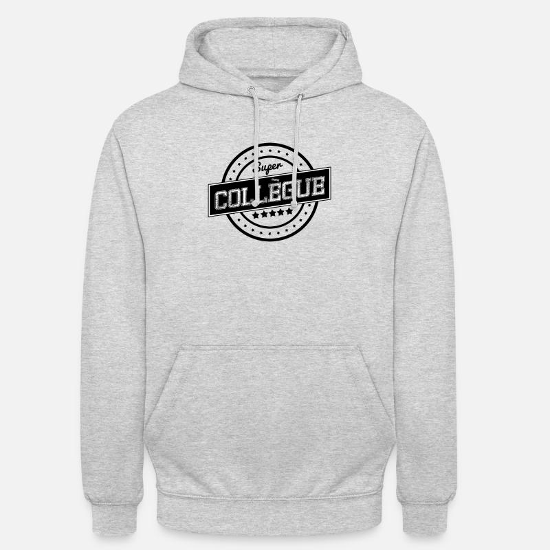 Super collègue - Sweat-shirt à capuche unisexe - gris clair chiné