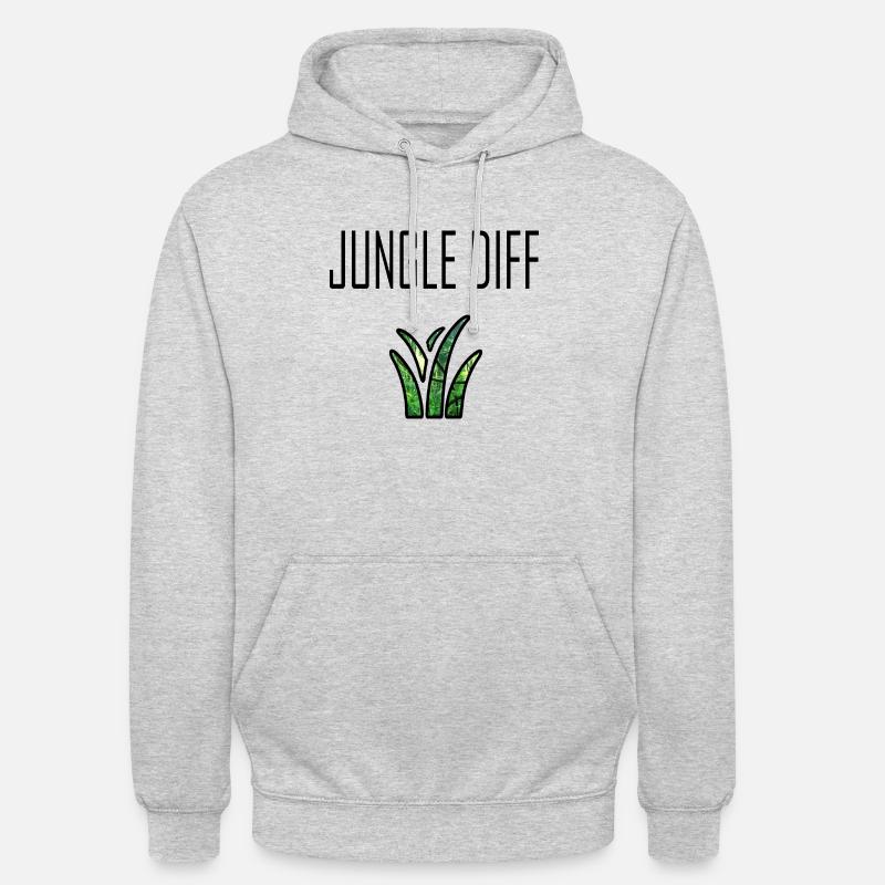 Jungle Diff - Sweat-shirt à capuche unisexe - gris clair chiné