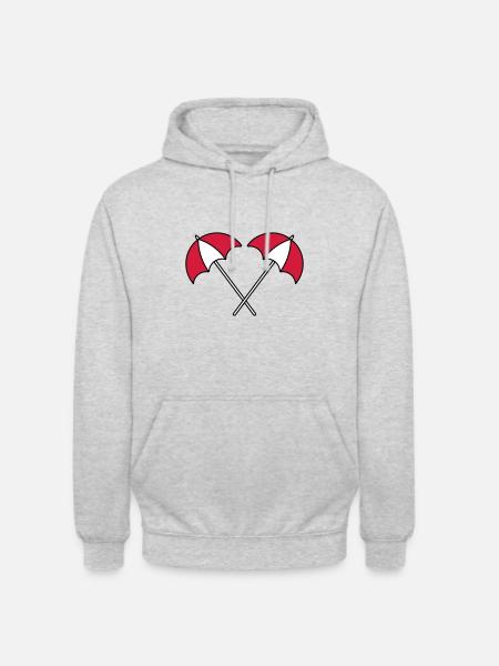 Parasol pattern summer - Unisex Hoodie - light heather grey