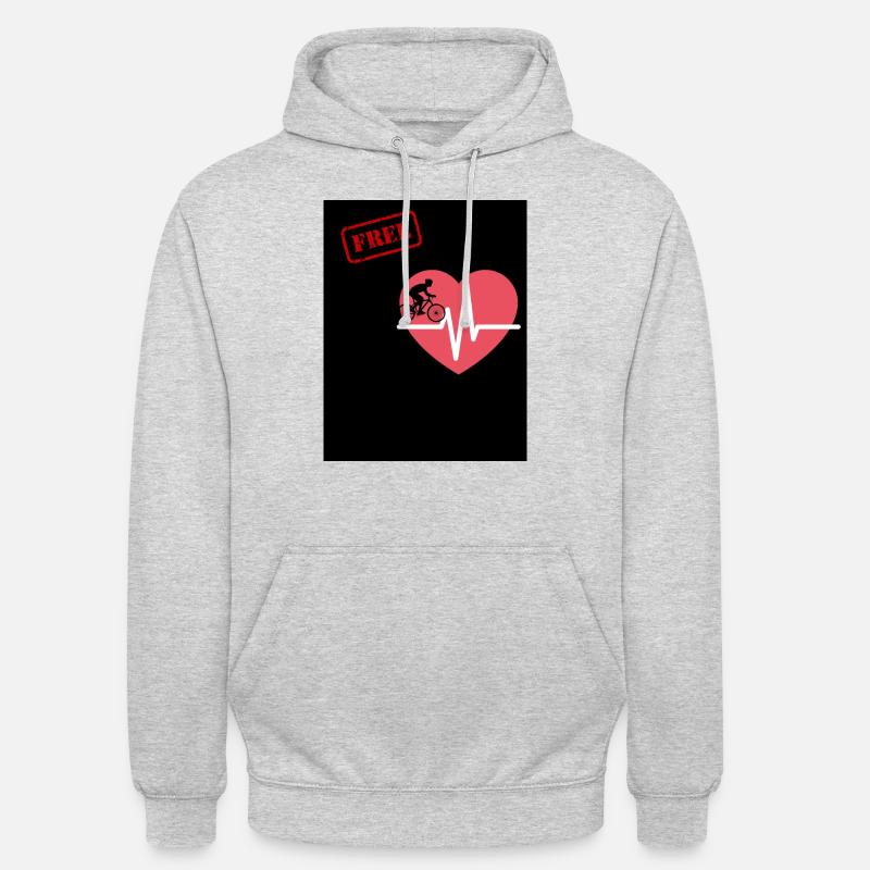 Frei - Unisex Hoodie - Hellgrau meliert