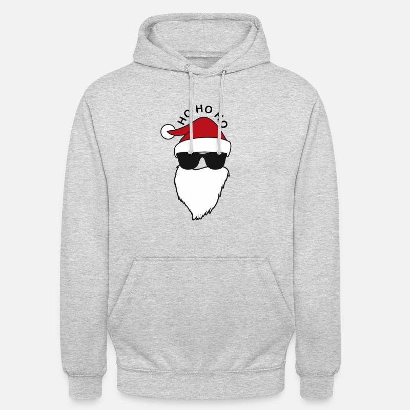 Weihnachtsmann - Unisex Hoodie - Hellgrau meliert