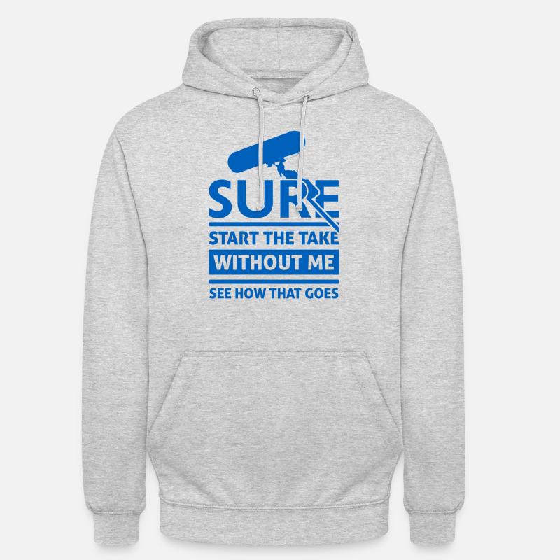 Prothésiste du son rigolo - Sweat-shirt à capuche unisexe - gris clair chiné