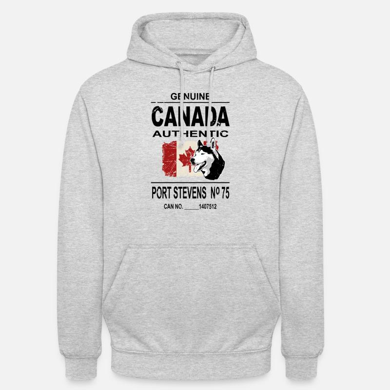 Maple Leaf - Huskies - Canada - Unisex Hoodie - light heather grey