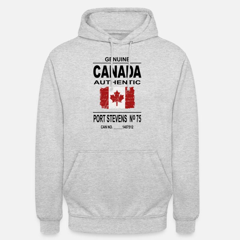Kanada - Maple Leaf - Canada - Sweat-shirt à capuche unisexe - gris clair chiné
